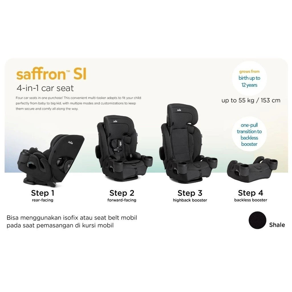Car Seat Joie Saffron SI 4In1 - Kursi Mobil Bayi