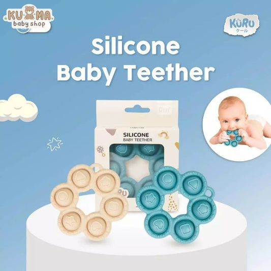 Kuru ST3 Baby Premium Silicone Teether - Gigitan Bayi