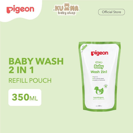 PIGEON Baby Wash Chamomile 350Ml Refill | Shampoo & Sabun Cair Bayi
