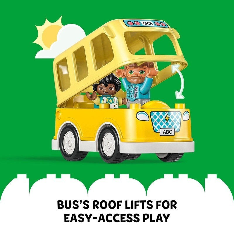 LEGO DUPLO Town 10988 The Bus Ride Building Toy Set (16 Pieces) Building Blocks for Kids (2 Tahun+)