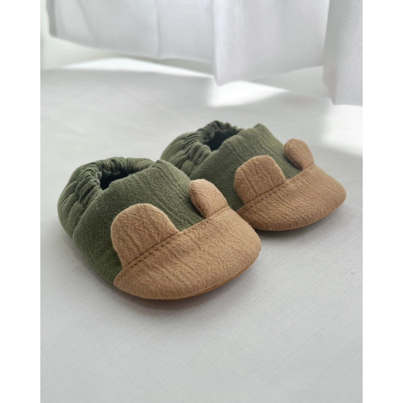 Petita Petito Crinkled Bear Baby Shoes Sepatu Bayi Prewalker Anti-slip
