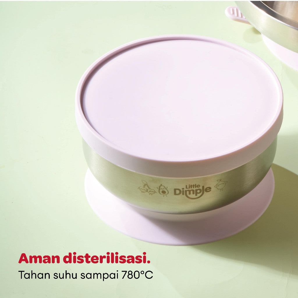 Little Dimple Pure Bowl - Mangkuk Anak Stainless Steel BPA Free
