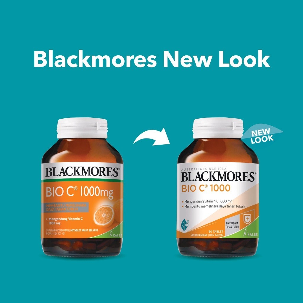 Blackmores Bio C 1000Mg BPOM Kalbe 90 Tab | Suplemen Vitamin C Kekebalan Tubuh Dan Antioksidan