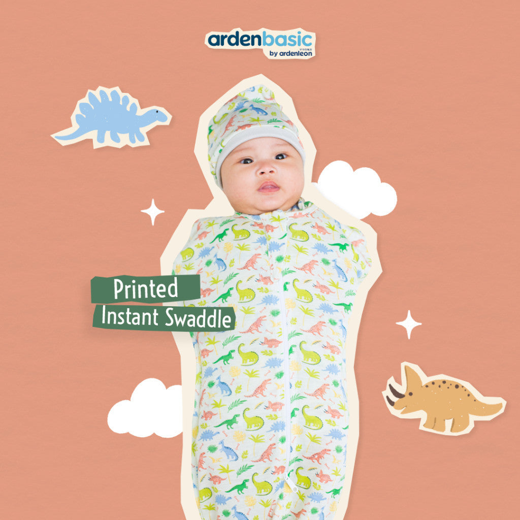 ARDENLEON ArdenBasic Printed Instant Swaddle Bedong Bayi