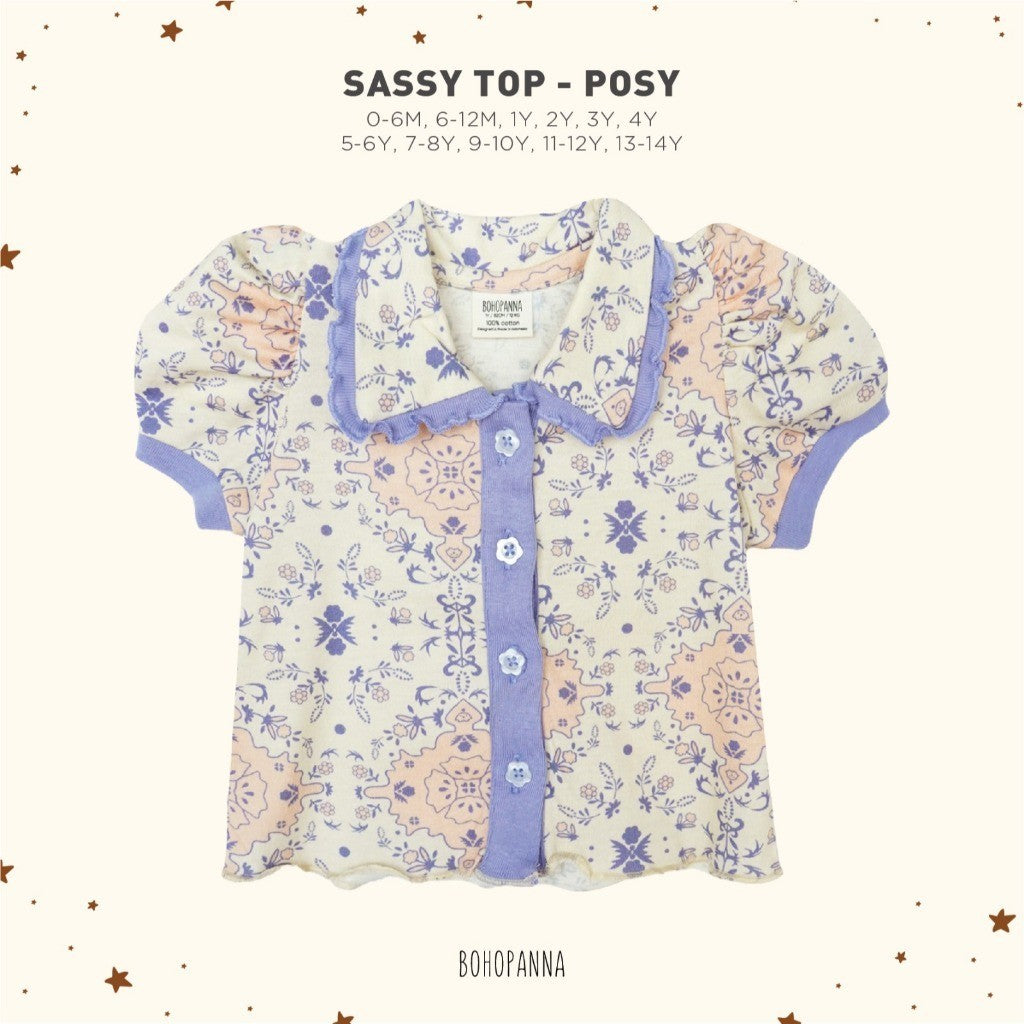 BOHOPANNA - SASSY TOP - Atasan Anak Perempuan 2424