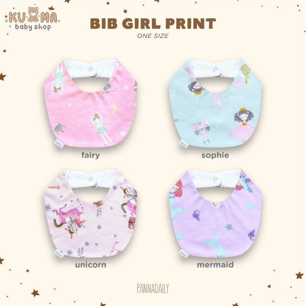 BOHOPANNA - PANNADAILY - BIB GIRL PRINT - Slabber Bayi