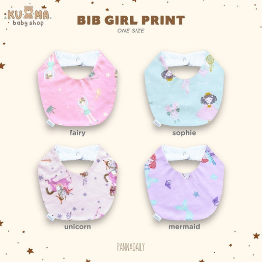 BOHOPANNA - PANNADAILY - BIB GIRL PRINT - Slabber Bayi