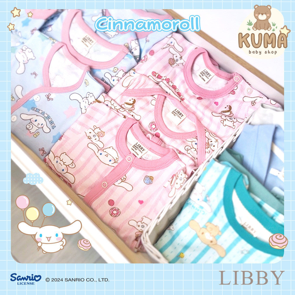 LIBBY Sanrio Setelan Piyama Oblong Anak Perempuan Kuromi Cinnamoroll Pink Limited Edition 1 Stel