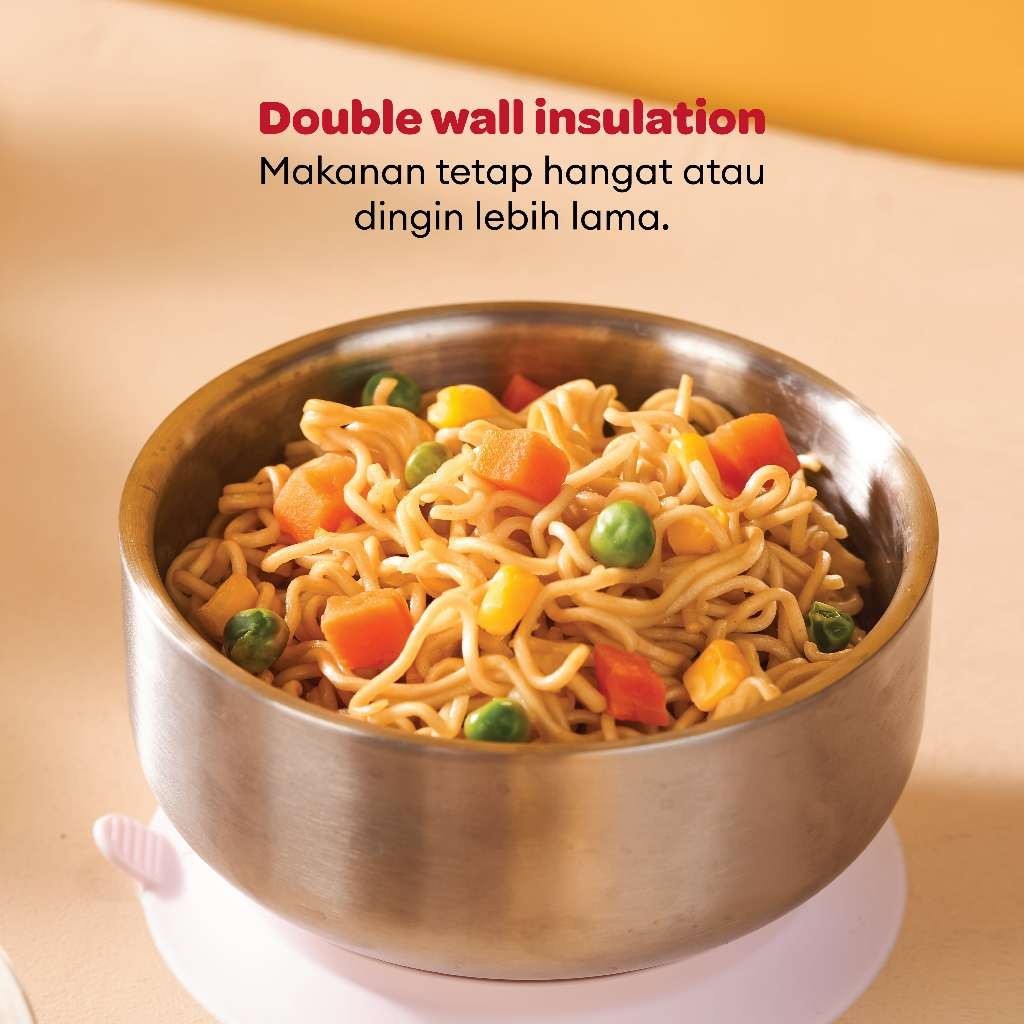 Little Dimple Pure Bowl - Mangkuk Anak Stainless Steel BPA Free