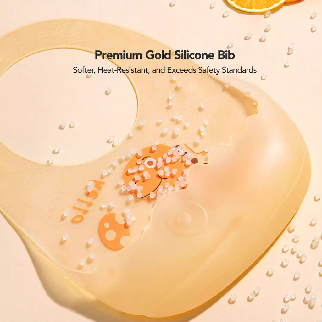 Sakumini Silicone Bib Baby Celemek Makan Bayi Anak Balita Mpasi