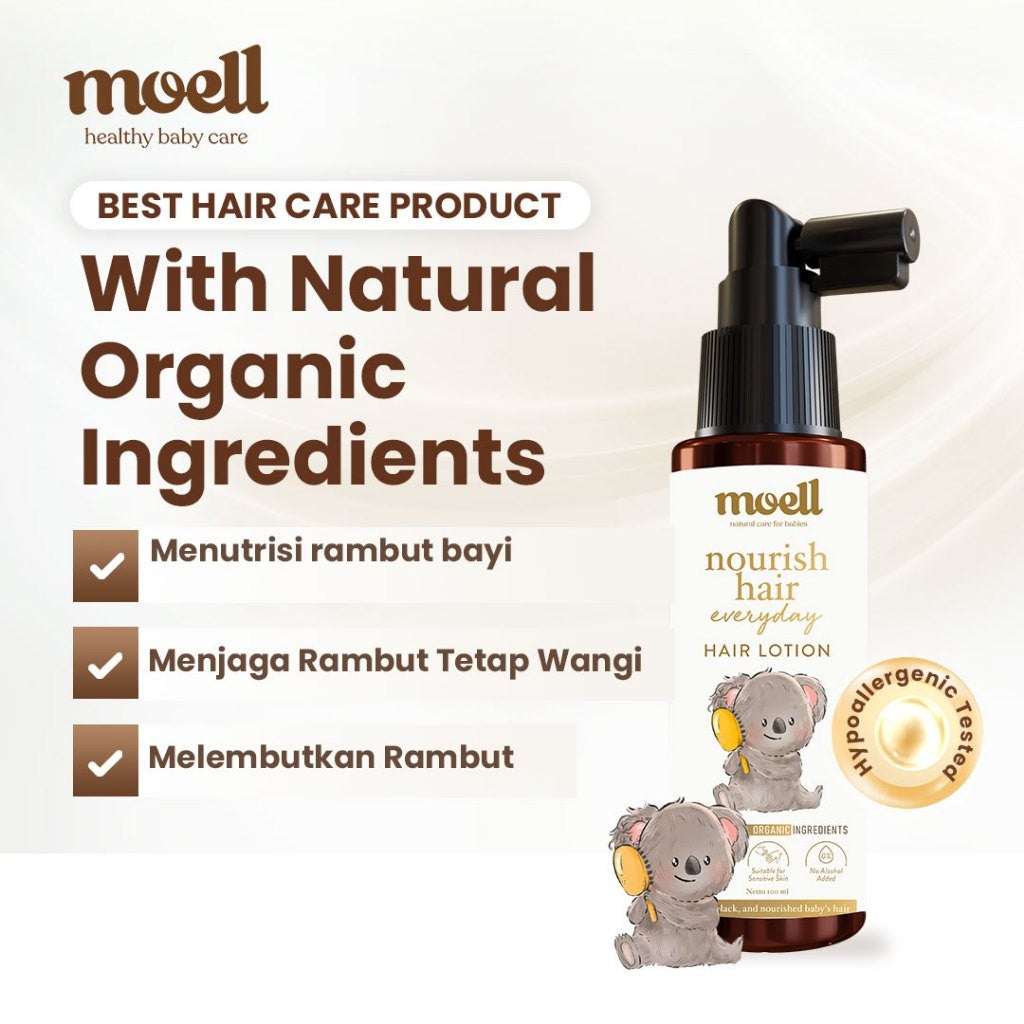 Moell Exclusive Pack 4 in 1 + Boneka & Buku Cerita Limited Edition - Natural Organic