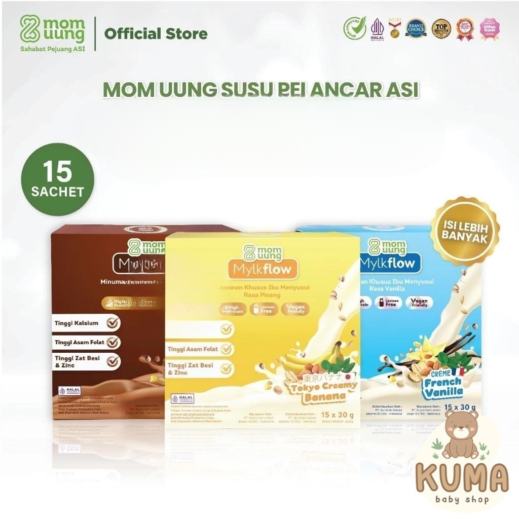 Mom Uung Susu Mylkflow Pelancar Asi 450gr I Susu Pelancar Asi 15sachet
