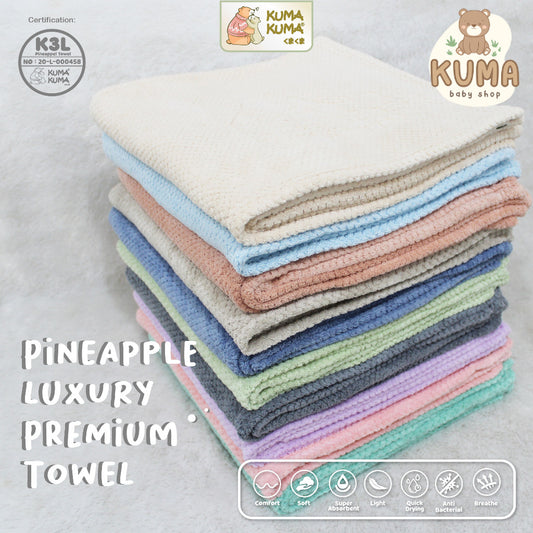 KUMA KUMA - Pineapple Luxury Premium Towel (140x70cm) | Handuk Anak - Dewasa Premium