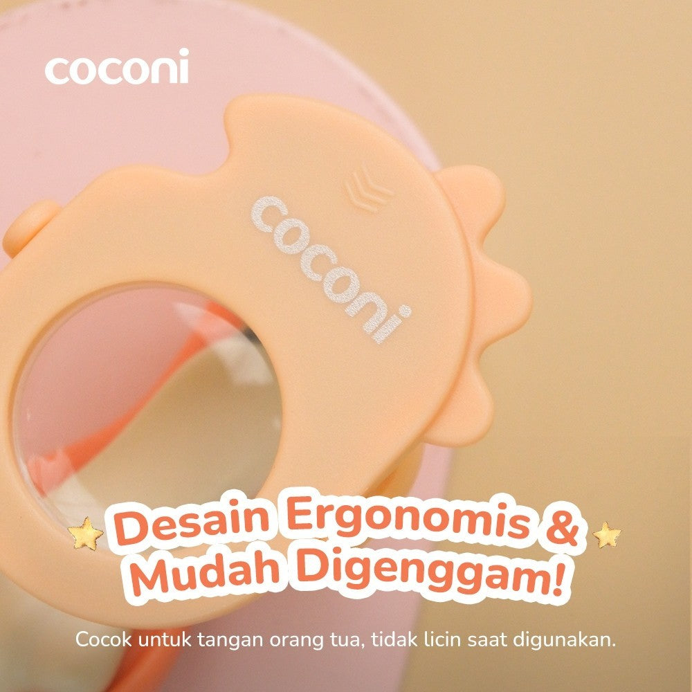 Coconi SafeLight Nail Clipper - Gunting Kuku Bayi dengan Lampu LED dan Kaca Pembesar