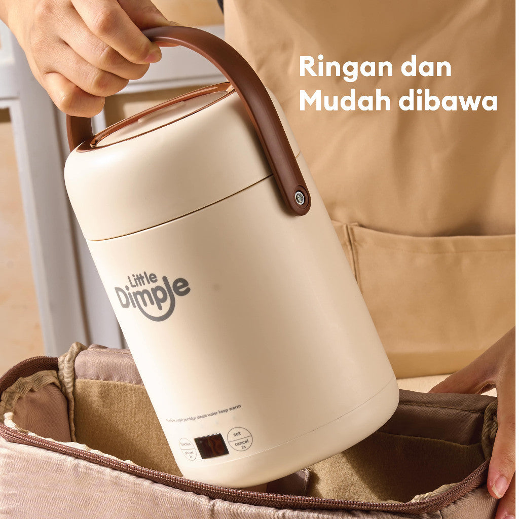 Little Dimple Mini Portable Cooker - Alat Masak Mpasi - Rice Cooker