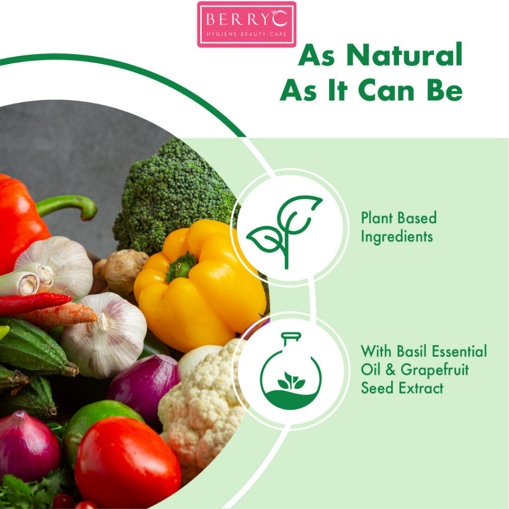 BerryC Veggie & Fruit Salad Cleaner 300ML Vegetable Wash - Sabun Cairan Pencuci Pembersih Buah Sayur