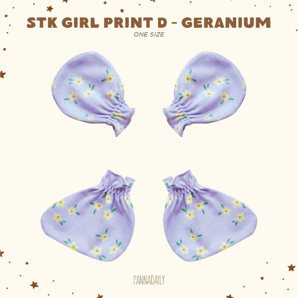BOHOPANNA - PANNADAILY - PANNA DAILY - BABY & BAYI - STK GIRL PRINT D - Mitten Dan Booties Bayi