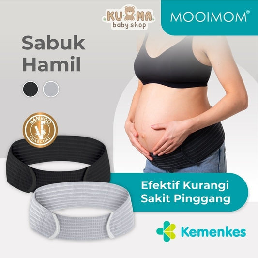 Penyangga Perut Ibu Hamil - MOOIMOM Bamboo Maternity Support Belt Korset Hamil (Sabuk Hamil)