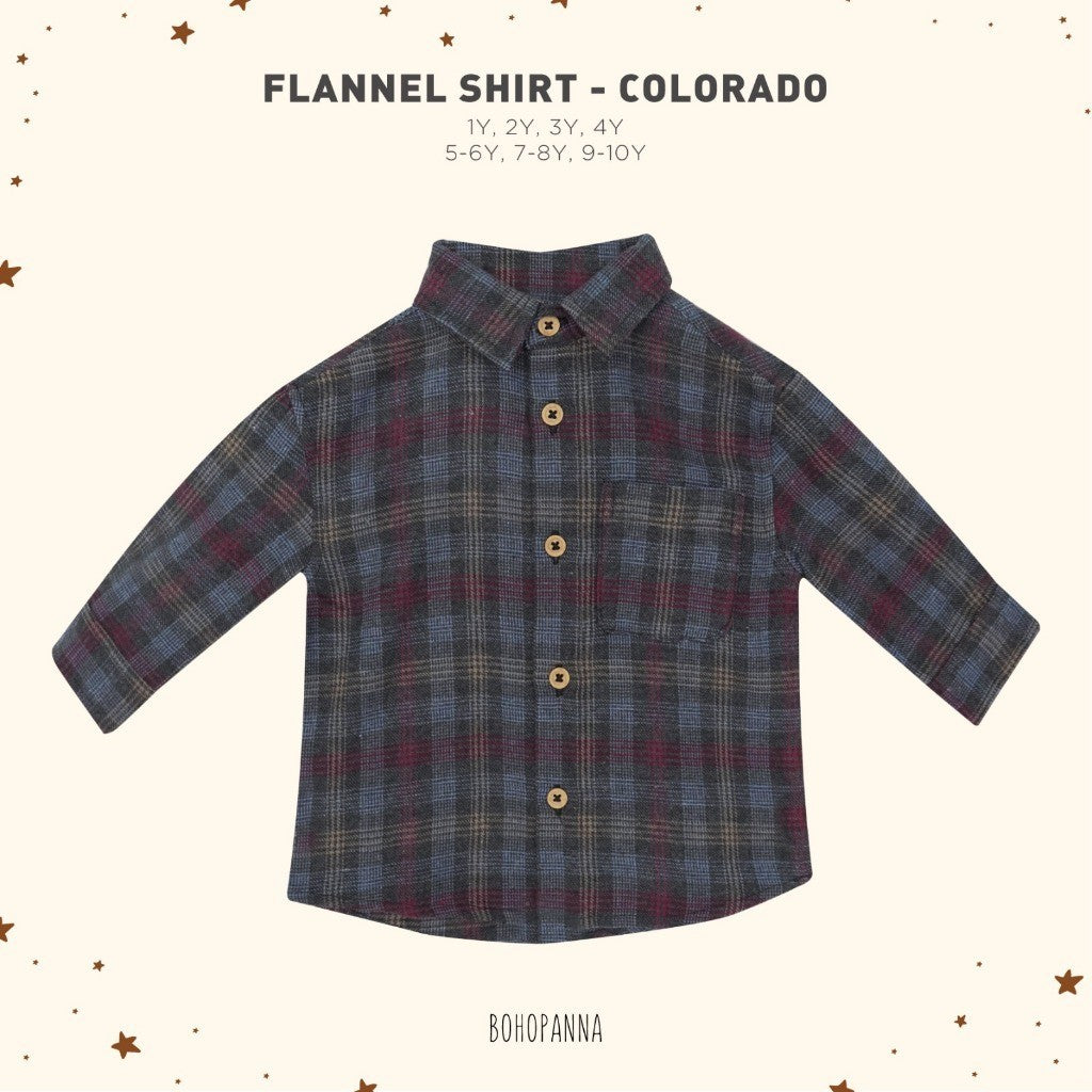 BOHOPANNA - FLANEL SHIRT - FLANNEL SHIRT - Atasan Anak Laki-Laki