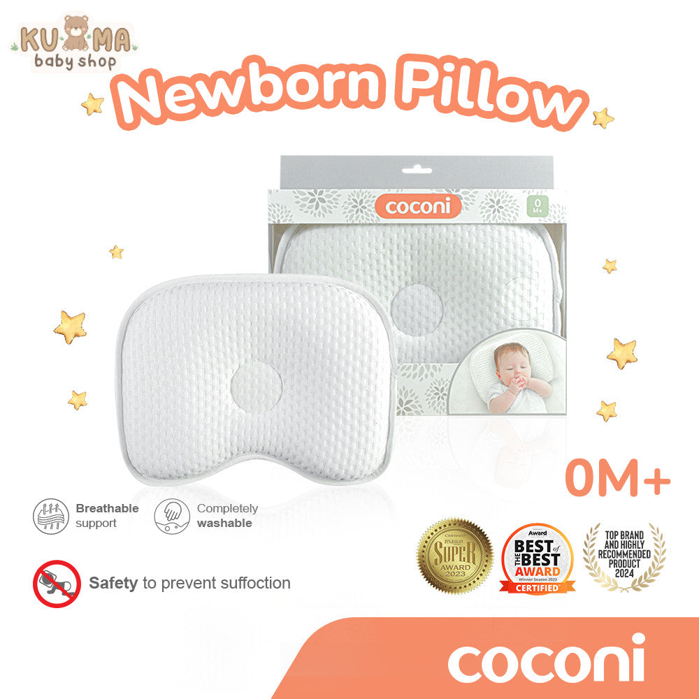 COCONI Newborn Head Pillow | Bantal Tidur Bayi Anti Peyang