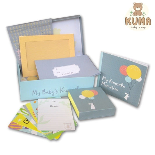 [Igloo Books] My Baby's Keepsakes Box Set Milestone Card Photo Book Baby Newborn