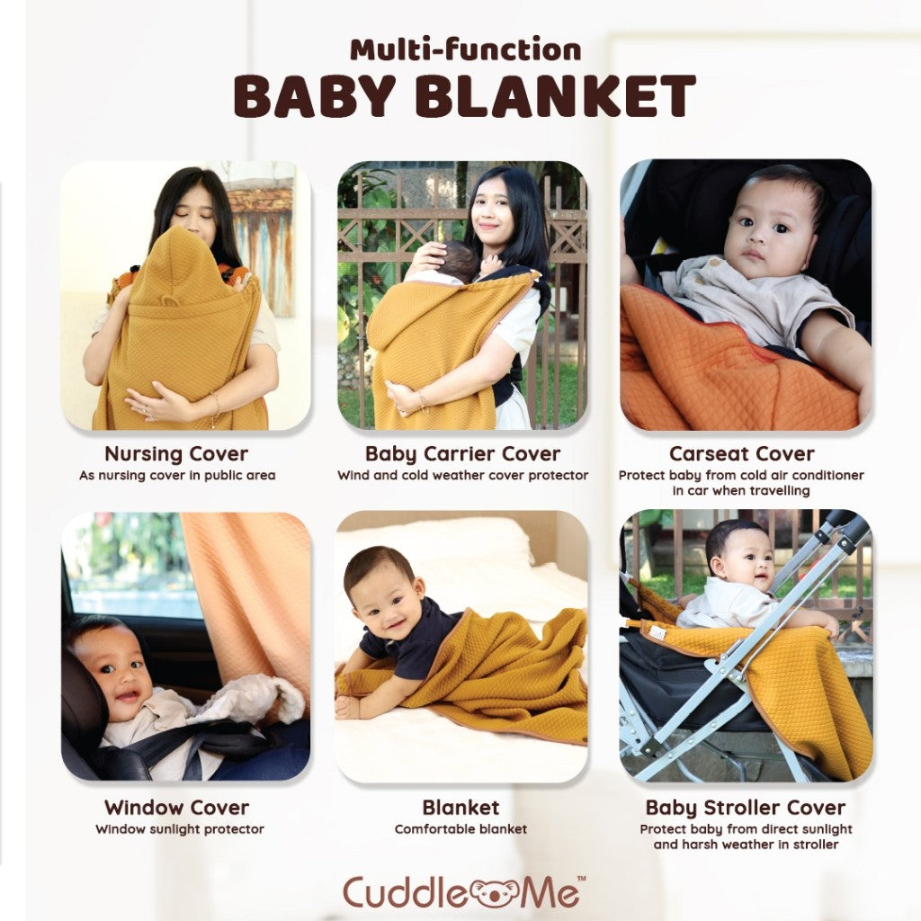 CUDDLEME Blanket On The Go Selimut Clip Multifungsi - Selimut Gendongan Praktis