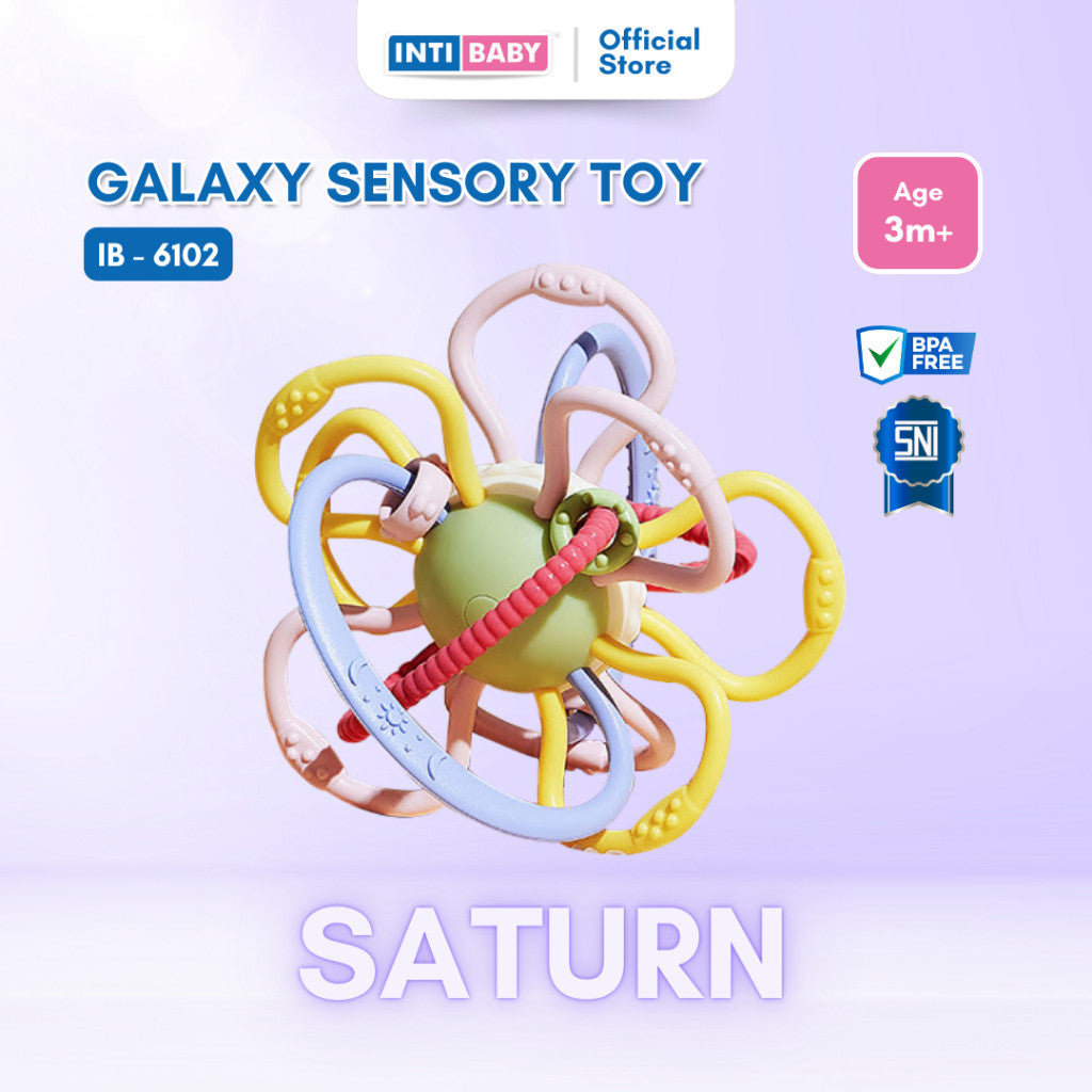 INTI BABY - Galaxy Sensory Toy - Teether - Rattle toys | Mainan Sensori Gigitan Bayi IB-6102