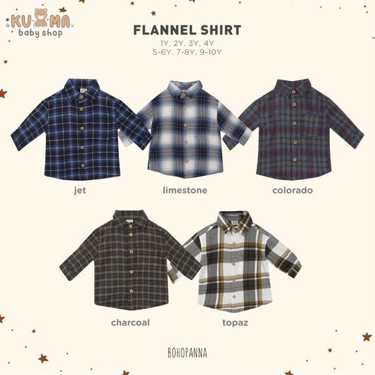 BOHOPANNA - FLANEL SHIRT - FLANNEL SHIRT - Atasan Anak Laki-Laki