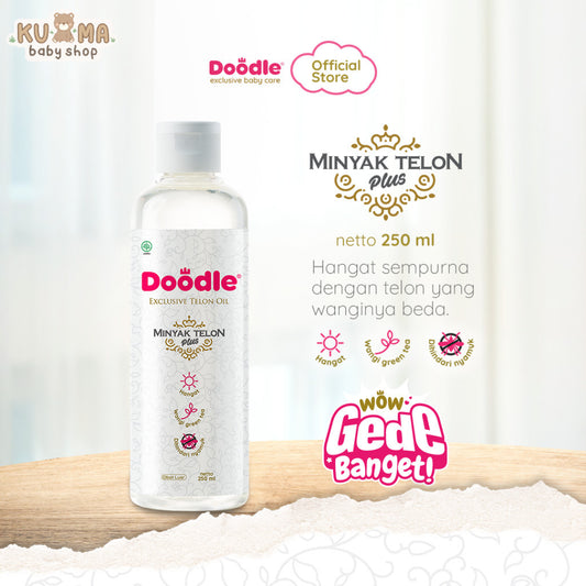 Minyak Telon Doodle Wangi Greentea Ukuran 250 Ml