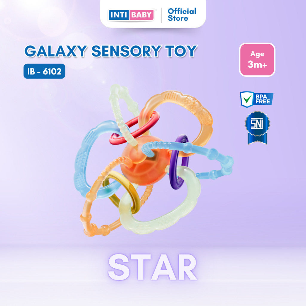 INTI BABY - Galaxy Sensory Toy - Teether - Rattle toys | Mainan Sensori Gigitan Bayi IB-6102