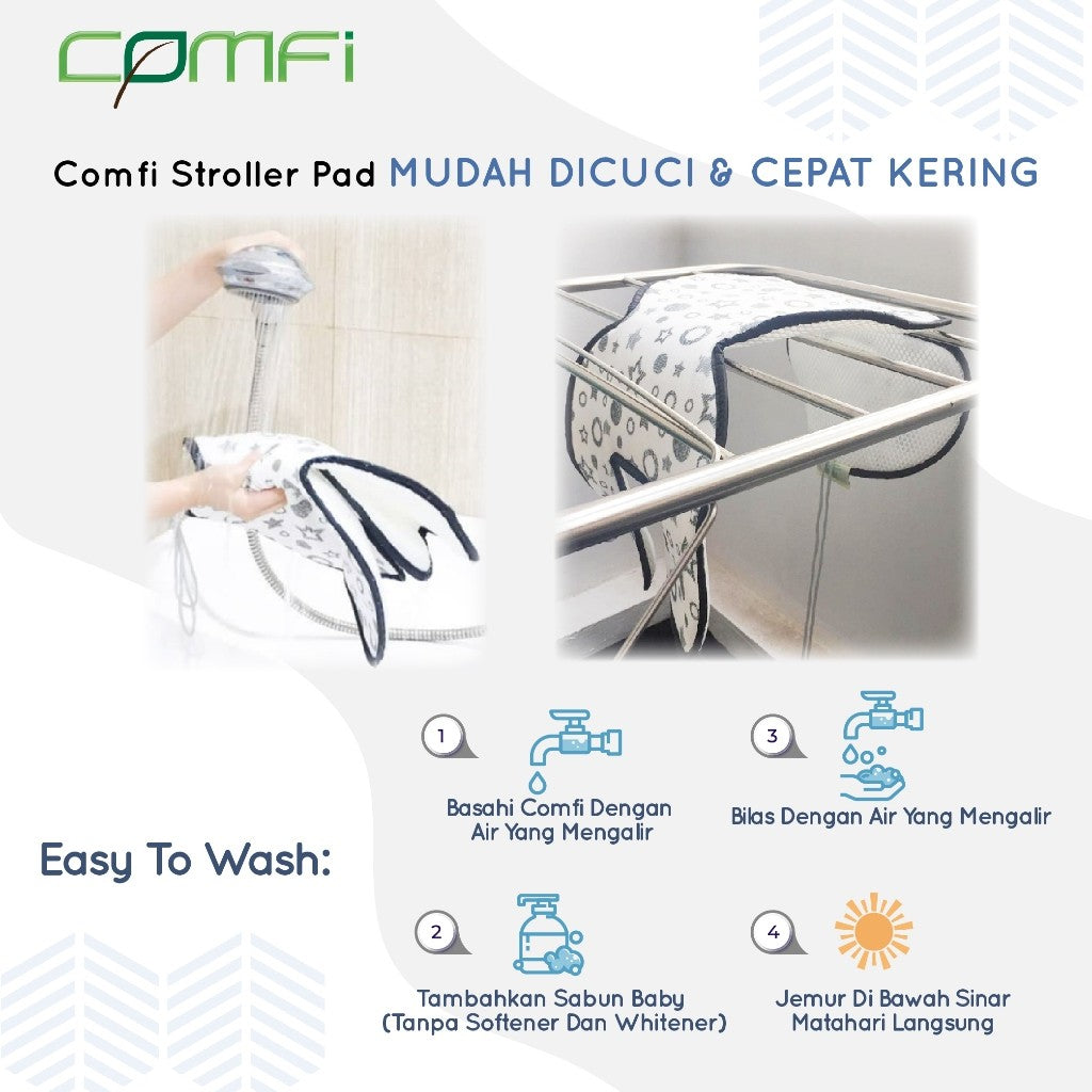 Comfi Breathing Stroller/ Carseat Pad Alas Stroller Anti Panas
