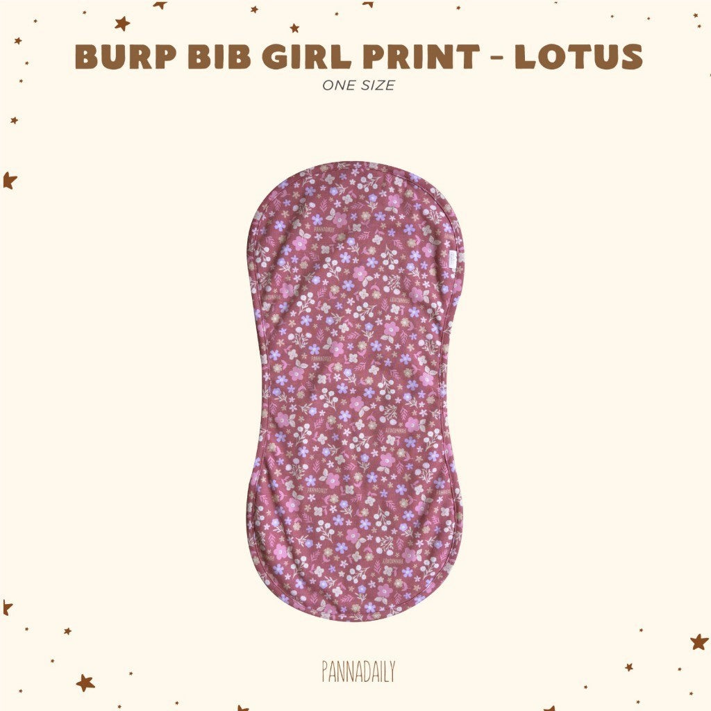BOHOPANNA - PANNADAILY - BURP BIB GIRL PRINT - Slabber Bayi