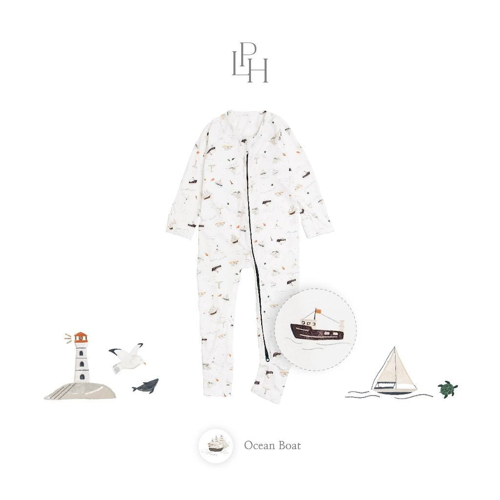 Little Palmerhaus - Tencel Sleepsuit (Jumpsuit Bayi) 3.0