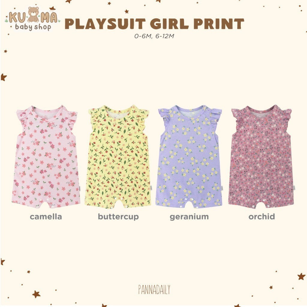 BOHOPANNA - PANNADAILY - PLAYSUIT GIRL PRINT - Jumper Bayi