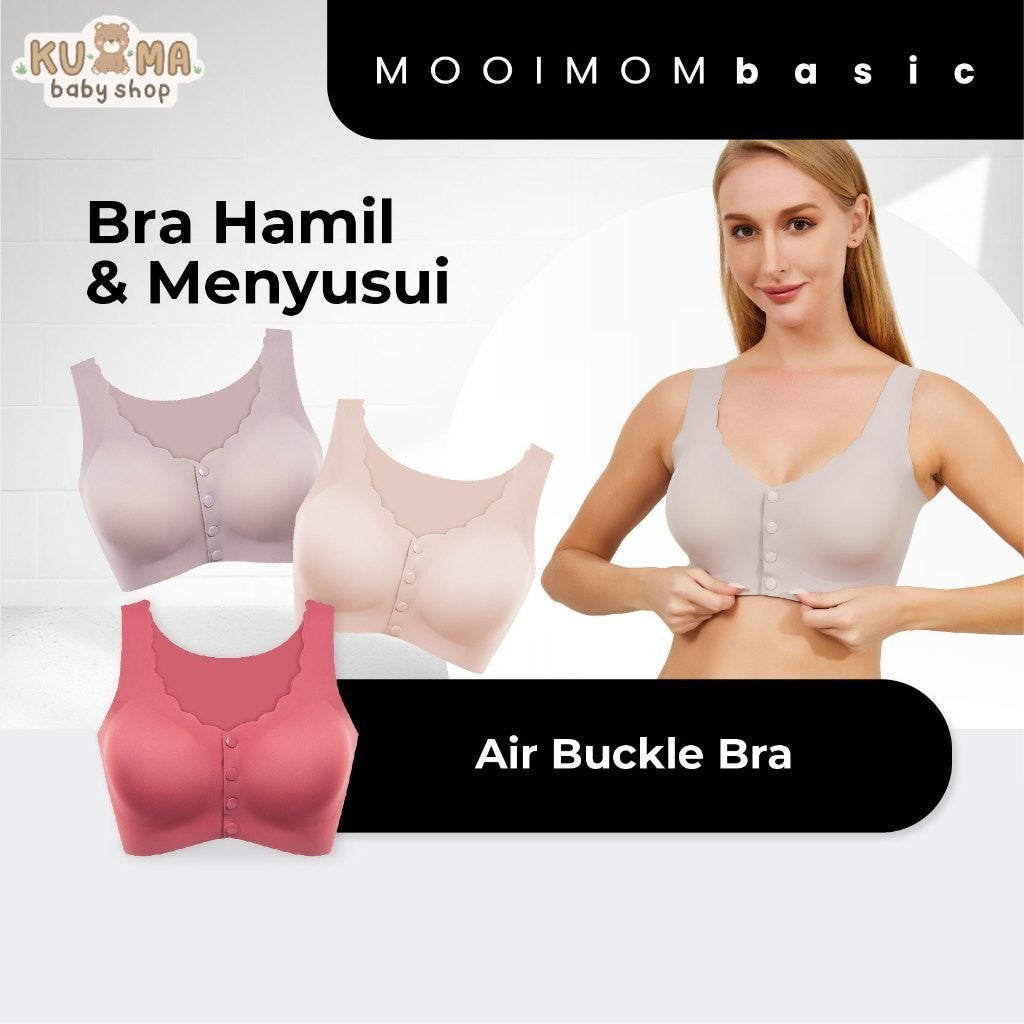 MOOIMOM Basic Bra Hamil & Menyusui Air Buckle Maternity & Nursing Bra