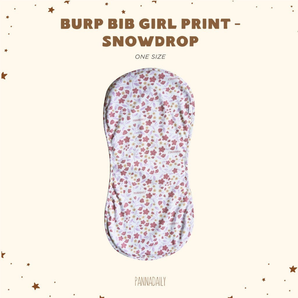 BOHOPANNA - PANNADAILY - BURP BIB GIRL PRINT - Slabber Bayi