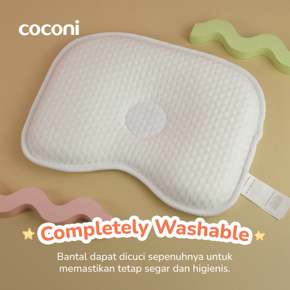 COCONI Newborn Head Pillow | Bantal Tidur Bayi Anti Peyang
