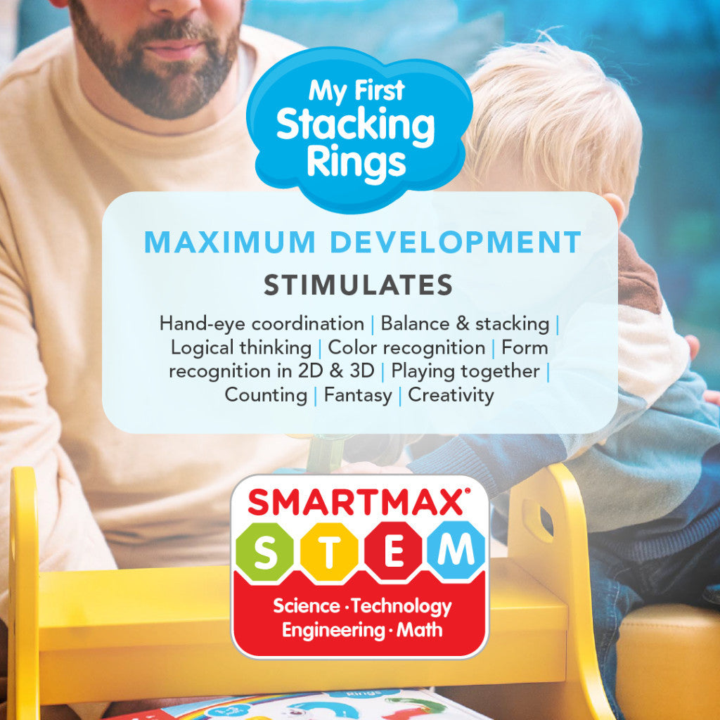 SmartMax My First Stacking Rings Mainan Edukasi & Motorik Anak Mainan Magnet