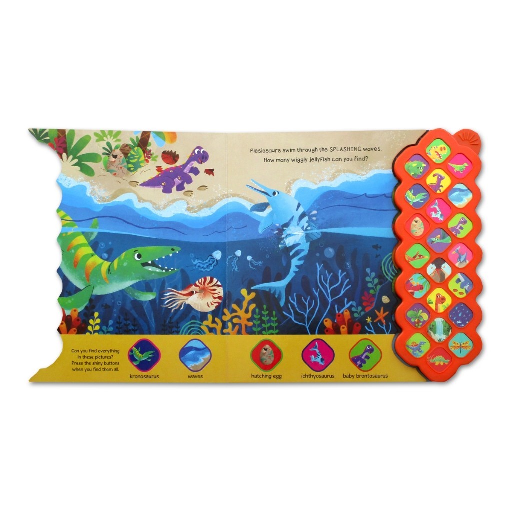Dino World Sounds/Noisy Jungle Board Book With 22 Animal Sounds! [Igloo Books]