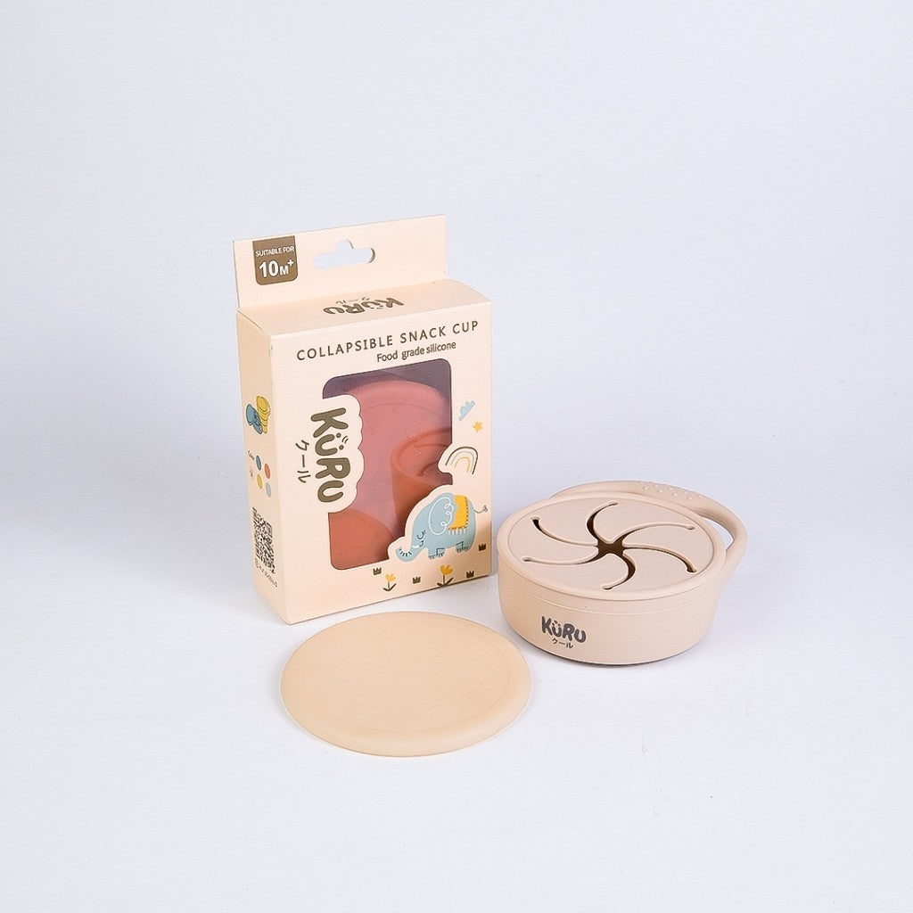 Kuru Baby Silicone Snack Cup | Tempat Makan Silikon Anak Bayi SC10