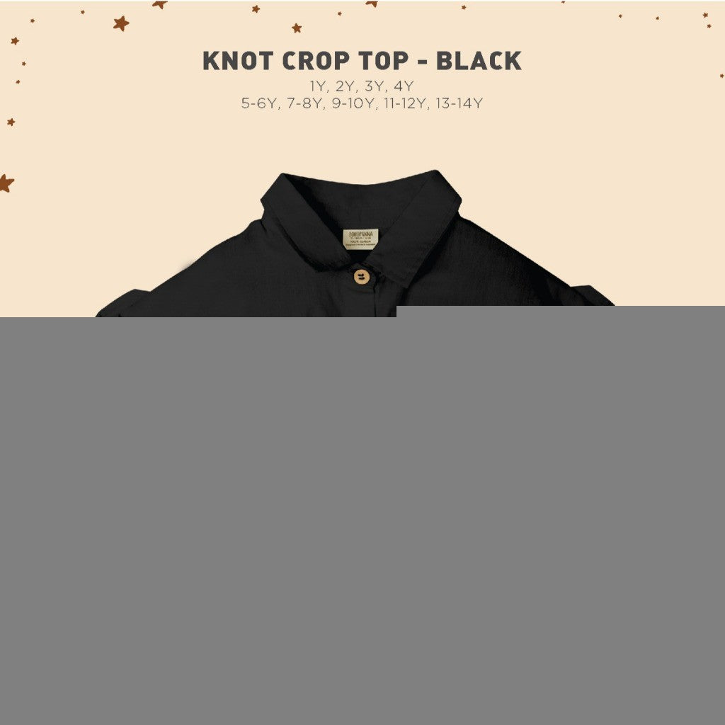 BOHOPANNA - KNOT CROP TOP - Atasan Anak Perempuan BP2426