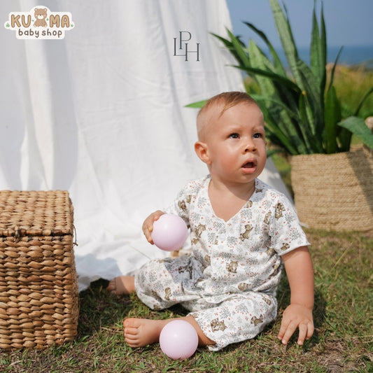 Little Palmerhaus - Little Wear Short Set 27.0 (Setelan Bayi Lengan Pendek)