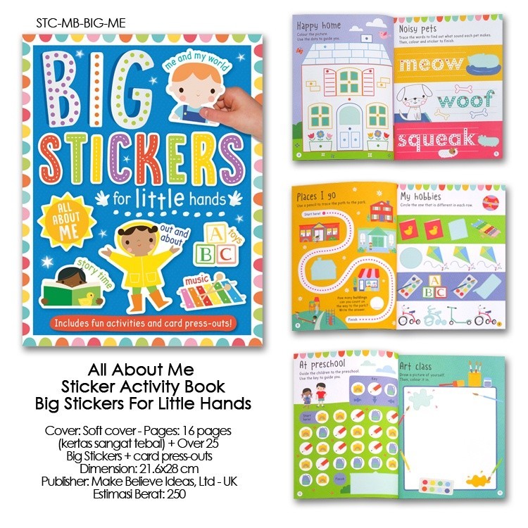 [Make Believe] Big Stickers for Little Hands & I Can Stick Sticker Activity Books