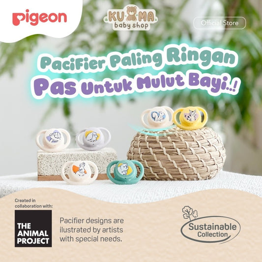 PIGEON MINILIGHT PACIFIER SUSTAINABLE | EMPENG BAYI | DOT BAYI 2pcs