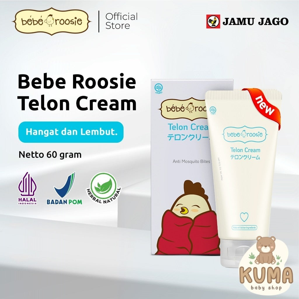 Bebe Roosie Telon Cream Lembut dan Hangat + Olive Oil / Minyak Zaitun untuk Bayi