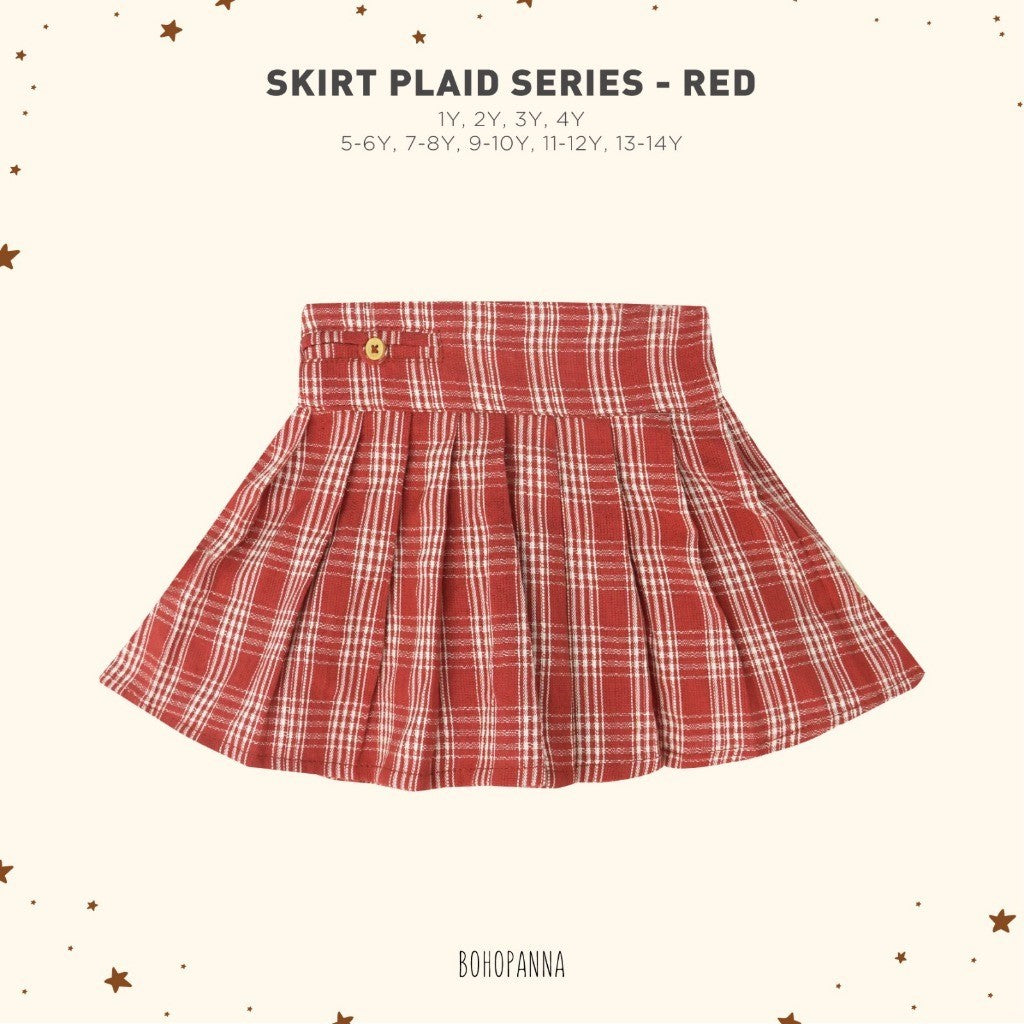 BOHOPANNA - SKORT PLAID SERIES - Rok Anak Perempuan