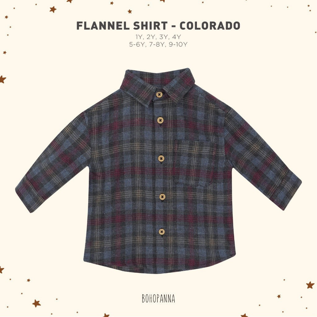BOHOPANNA - FLANEL SHIRT - FLANNEL SHIRT - Atasan Anak Laki-Laki
