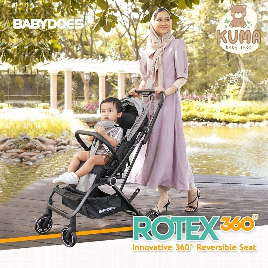 Stroller BabyDoes Rotex 360 / Kereta Dorong Bayi Reversible Seat / Stroller Dua Arah