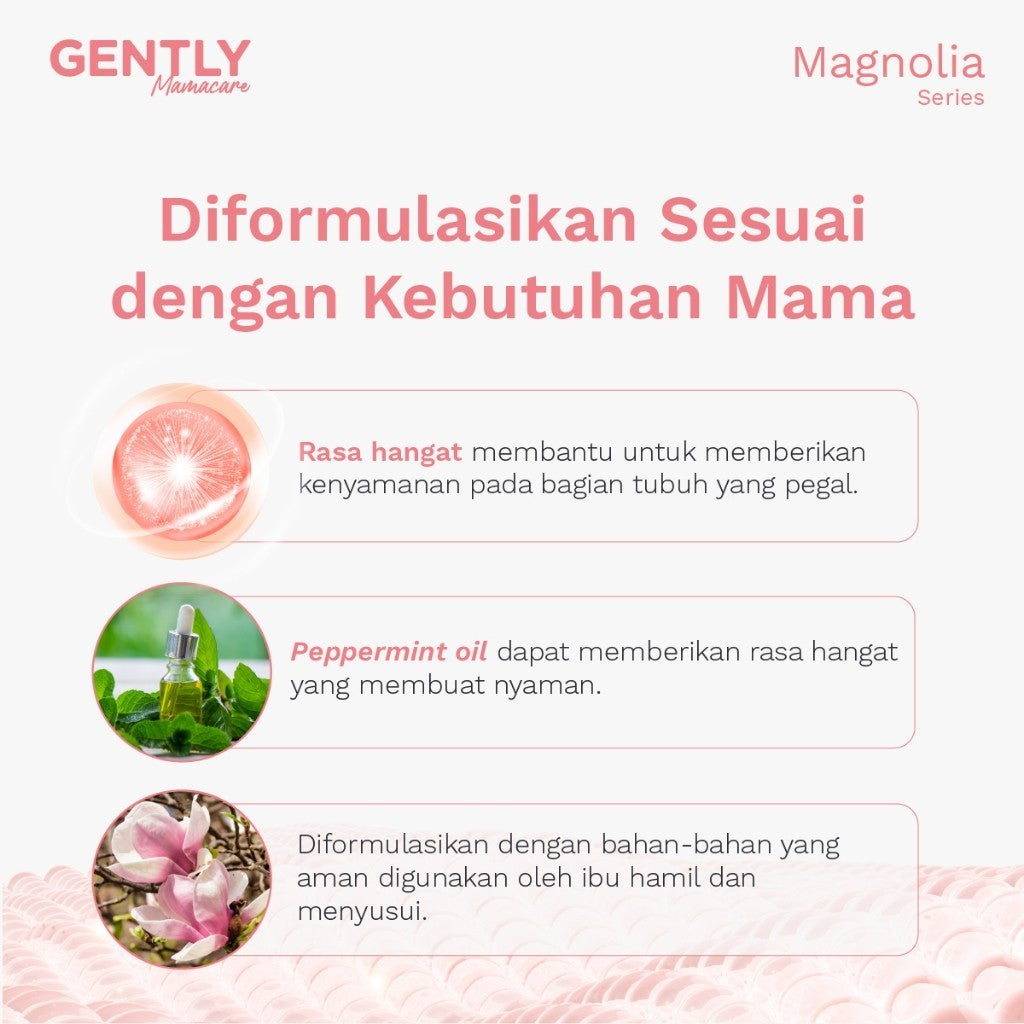 GENTLY Mamacare Relaxing Body Cream | Arnica Oil + Peppermint Oil + Centella Extract | Skincare Ibu Hamil dan Menyusui Terdaftar BPOM | Cream yang Memberikan Rasa Nyaman Tubuh dan Melancarkan Sirkulasi Darah