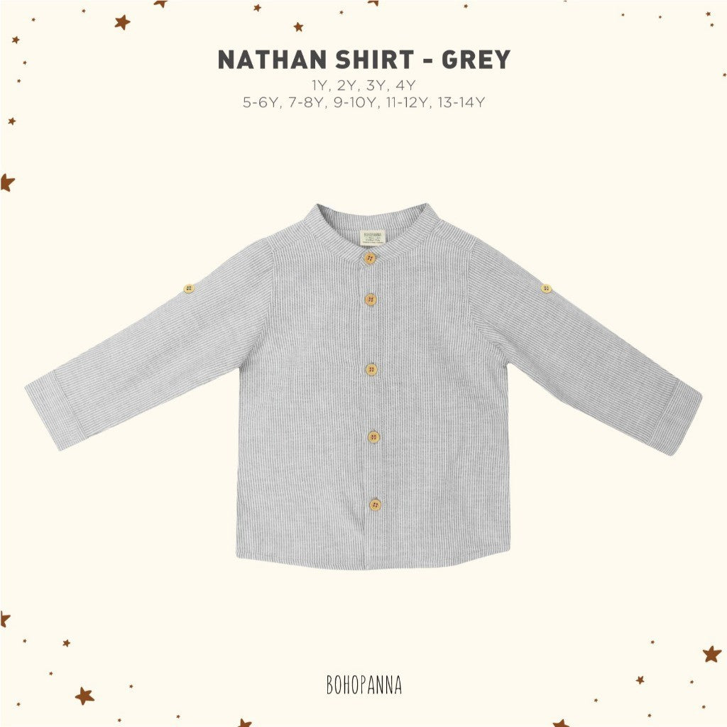 BOHOPANNA - NATHAN SHIRT - Atasan Anak Laki-Laki - Lengan Panjang - Atasan Panjang 2422